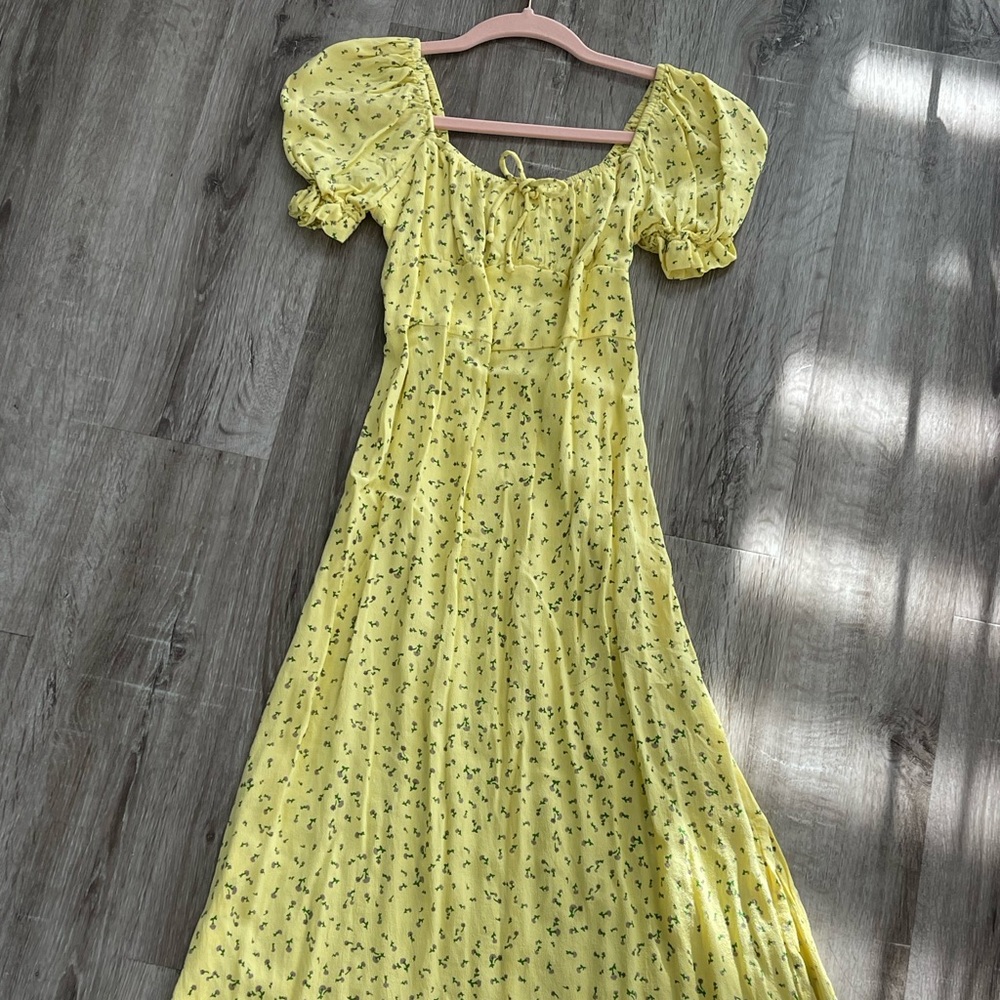 Faithfull the Brand Evelyn Floral-print Crepe Midi Dress US 4 | Size Small
